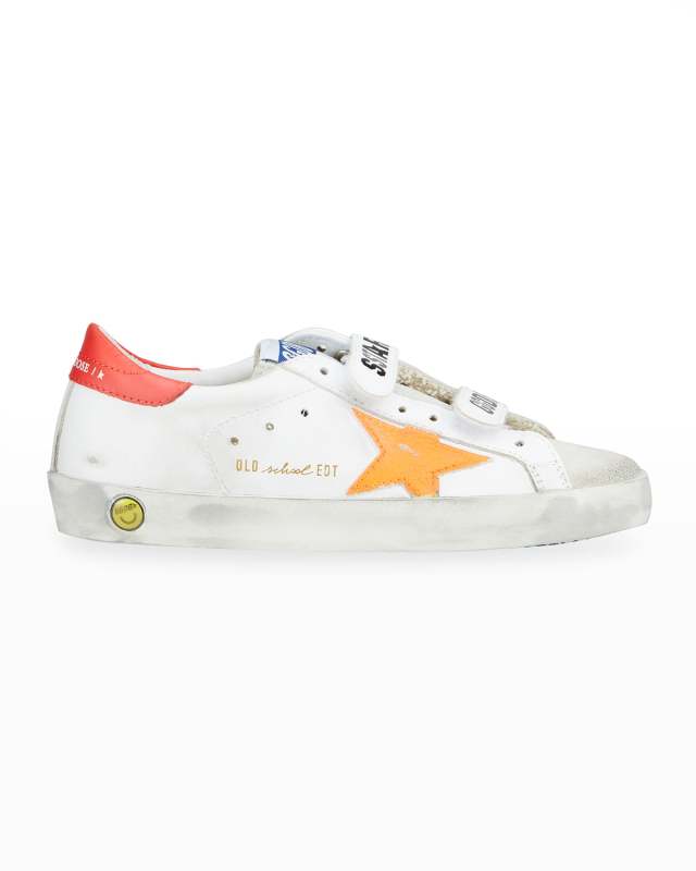 Old School Logo Double Grip-Strap Sneakers, Toddler/Kids